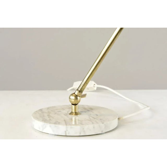 White Italian Table Lamp, 1950s For Sale - Image 8 of 10