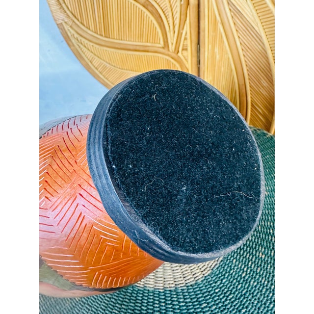 Ceramic Art Pottery Vase, Signed For Sale - Image 7 of 9