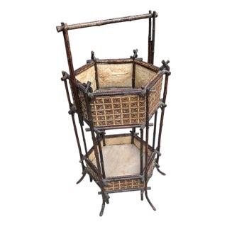 French Sewing Basket For Sale