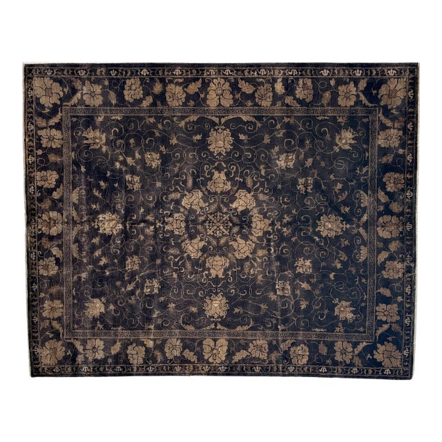 1980s Vegetable Dye Agra , 8'1" X 10' For Sale