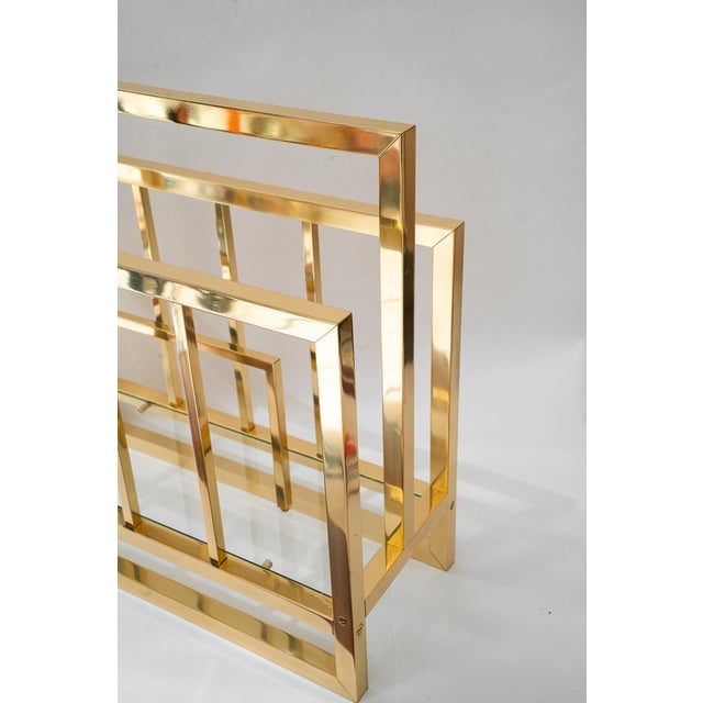 Brass and Glass Newspaper Stand, Vienna, Austria, 1920s For Sale - Image 14 of 16