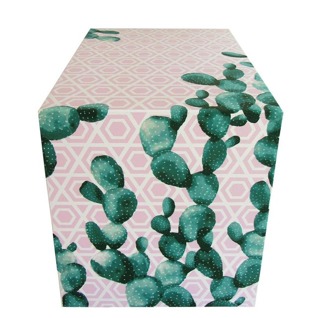 Cactus Captured Restyled Bedside Table by Habitat Improver For Sale - Image 6 of 11