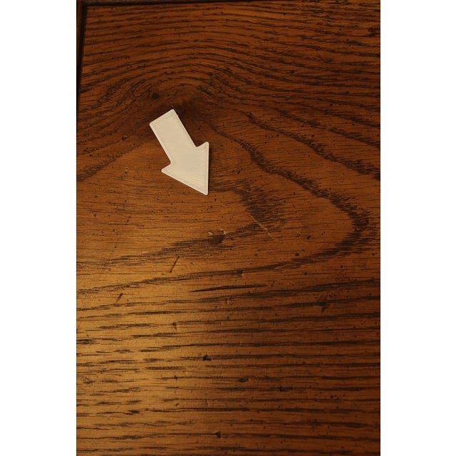 Henredon Artefacts Campaign Style Oak Console Table For Sale - Image 16 of 18