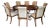 Solid Wood Dining Table and Eight Chairs For Sale