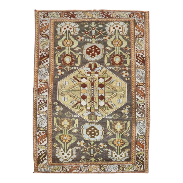 Zabihi Collection Antique Persian Bakhtiari Scatter Size Rug - 3'9" x 5' For Sale
