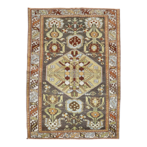 Zabihi Collection Antique Persian Bakhtiari Scatter Size Rug