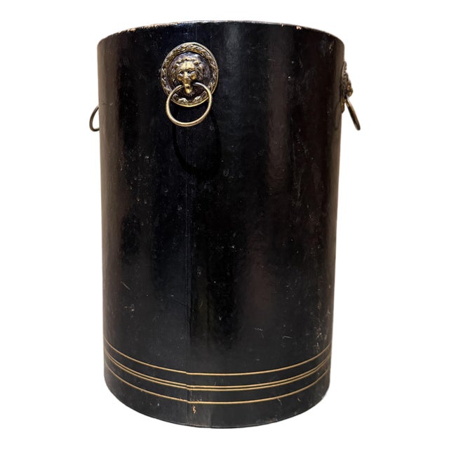 Hollywood Regency Tole Peinte Catch All Umbrella Waste Basket For Sale