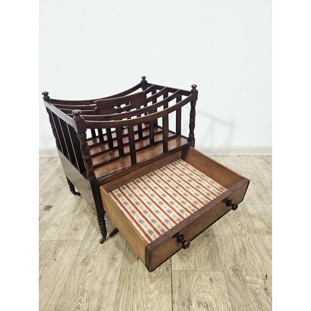 Victorian Newspaper Rack in Oak For Sale - Image 13 of 14