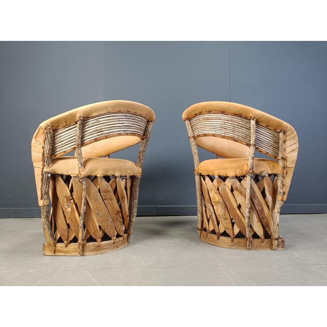 1970s Vintage Art Populaire Mexican Dining Chairs, 1970s, Set of 6 For Sale - Image 5 of 12