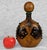 - Original 1970’s Italian Revival Cognac Decanter - Green Glass Interior with Genuine Leather Outer Layer with Wonderful...