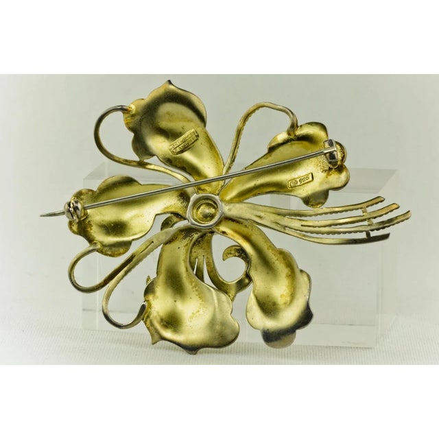 Large Flower Brooch by Theodor Fahrner, Germany, 1935 For Sale - Image 3 of 7