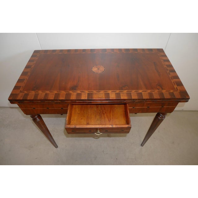 Brown Antique Game Table, 19th Century For Sale - Image 8 of 18