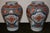 Delightful pair of baluster turned Japanese Imari vases, late 19th or early 20th century in typical Imari tones of reds,...
