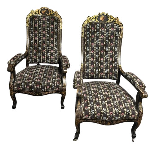 Charles Armchairs, Set of 2 Lounge Chairs