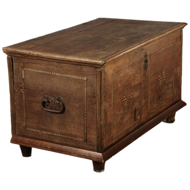 Antique Baroque Biedermeier Chest, 1900 For Sale