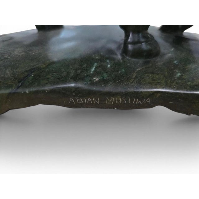 Hand-Carved Serpentine Sculpture by Fabian Musiwa, Zimbabwe, 1970s For Sale - Image 4 of 12