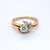 14k Yellow Gold Floral Engagement Ring With Wrap Around Band & Natural Diamonds, Size 7 For Sale - Image 9 of 9