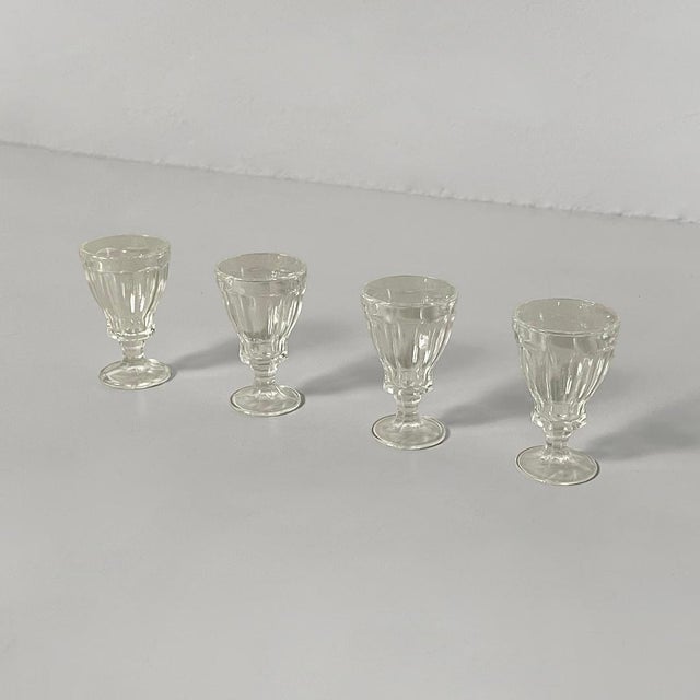 Small Italian Art Deco Glasses, 1930s, Set of 4 For Sale - Image 4 of 10