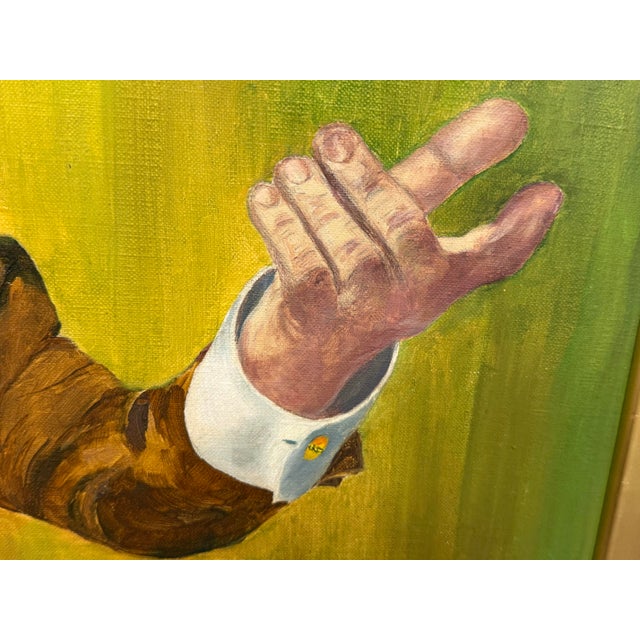 Textile Alexander Borisoff/Sascha Original Oil on Canvas Painting, Late 20th Century For Sale - Image 7 of 12