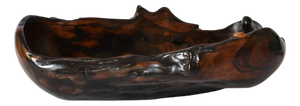 Oblong Bowl in Macassar Ebony, 1970s
