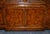 Large Georgian Burr Walnut Breakfront Display Cabinet For Sale - Image 13 of 18