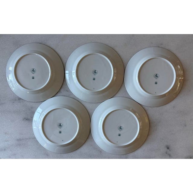 Blue Set of 5 Vista Alegre Small Plates From Portugal For Sale - Image 8 of 11