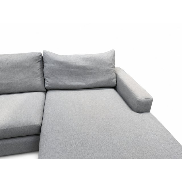Textile Room & Board Metro Right-Arm Chaise Sectional For Sale - Image 7 of 10