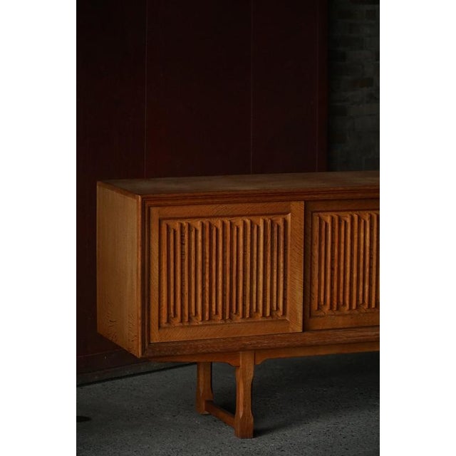 Vintage Low Sideboard in Oak, 1960s For Sale - Image 11 of 18
