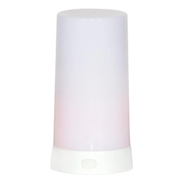 LEDOrange Flickering Light Pillar Candle with Remote (Set of 2) For Sale