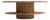 Rosalie 70 Coffee Table in Pine Wood and Fabric by Popus Editions For Sale