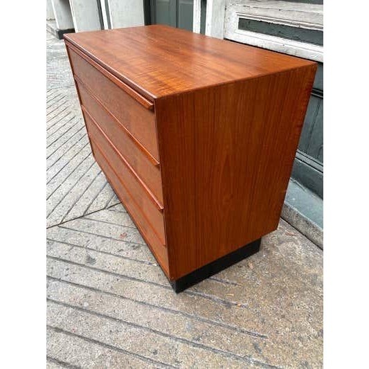 Arne Vodder Norway Teak 4 Drawer Dresser in Scandinavian Modern Style, 1965 For Sale - Image 4 of 10