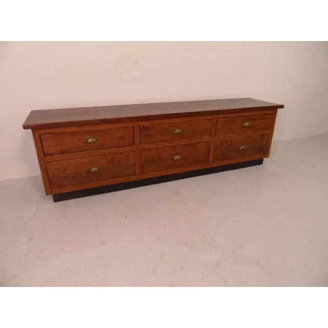 1950s Vintage Dutch Sideboard with Drawers, 1950s For Sale - Image 5 of 9
