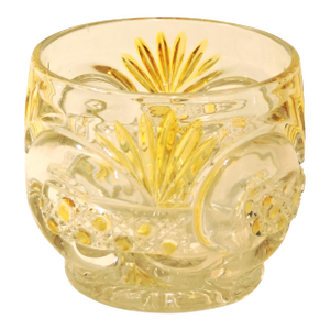 Circa 1890 McKee Glass Co. Bittanic Yellow Flash Sugar Bowl