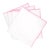 Linen Napkins With Pink Stitch Edges, Set of 4 For Sale