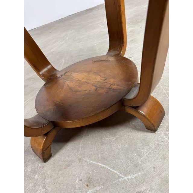 Brown Art Deco Glass and Mirror Top Coffee Table, 1940s For Sale - Image 8 of 10