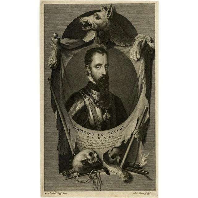 Portrait of Fernando Alvarez de Toledo y Pimentel, 1690, Paper For Sale