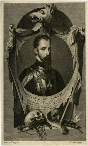 Portrait of Fernando Alvarez de Toledo y Pimentel, 1690, Paper