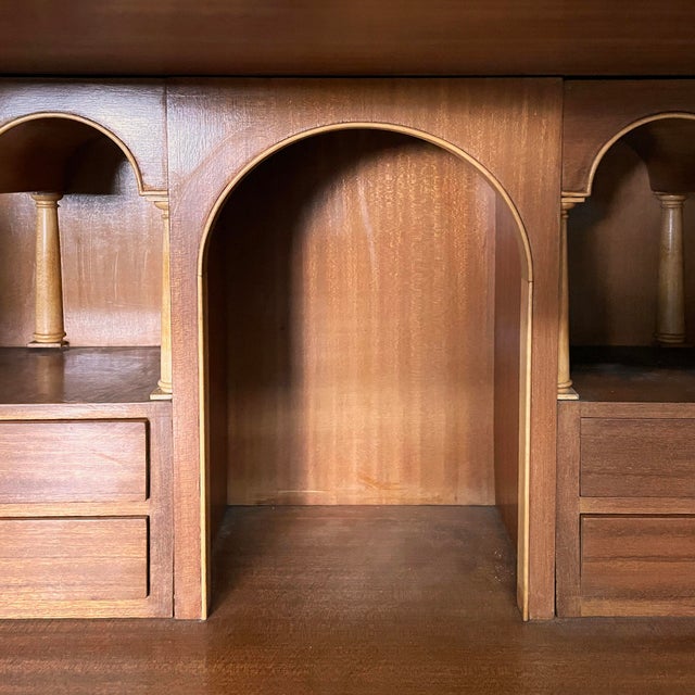 Italian Sideboard in Wood with Polychrome Decorative Tiles from Gio Ponti, 1930s For Sale - Image 12 of 18