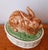 French Country Fitz Floyd Majolica Bunny Rabbit Tureen For Sale - Image 3 of 7