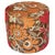 Vintage Moroccan Round Pouf Ottoman in 1970s Psychedelic Floral Velvet For Sale - Image 13 of 17