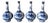 Antique Real Willow Vases by Booths, 1905, Set of 4 For Sale