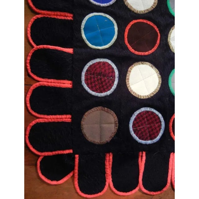 Pop Art 1960s Folk Art Pop Art Wall Hanging Quilt For Sale - Image 3 of 11