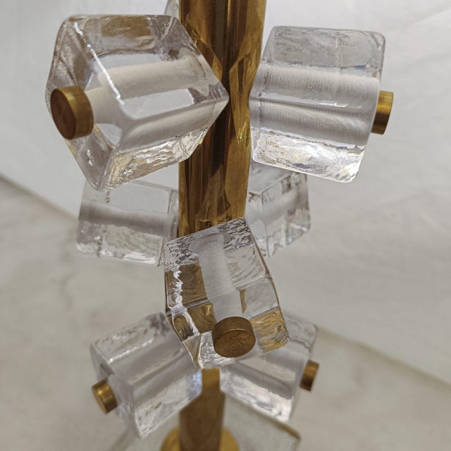 1970s Murano Glass Cube Lamps, 1970s, Set of 2 For Sale - Image 5 of 7