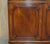 Brown Vintage Flamed Hardwood Sideboard Bookcase with Three Large Drawers For Sale - Image 8 of 18