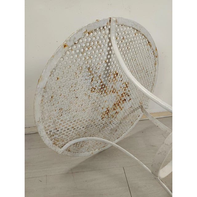 Perforated Metal Garden Table, 1920s For Sale - Image 12 of 13