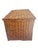 Cabin Antique English Wicker Storage Trunk Chest With Hinged Lid | Early 20th Century For Sale - Image 3 of 18