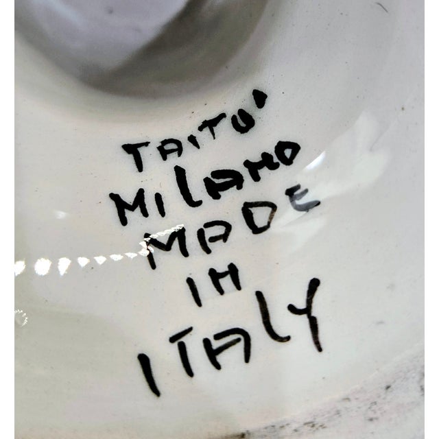 Late 20th Century Italian Taitù Milano White Ceramic Pine Cone Centerpiece for Neiman Marcus For Sale - Image 9 of 11