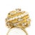 Gold 1960s Vintage 18k Yellow Gold Diamond Swirl Cocktail Ring, Size 7 For Sale - Image 8 of 13