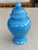 Ceramic Tiffany Blue Lidded Vase Urn For Sale - Image 7 of 7