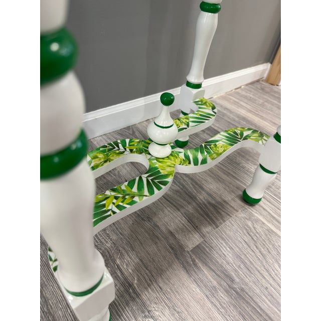 Expressionism Late 20th Century Whimsical & Ornamental Tropical Tea Time Accent Table For Sale - Image 3 of 3